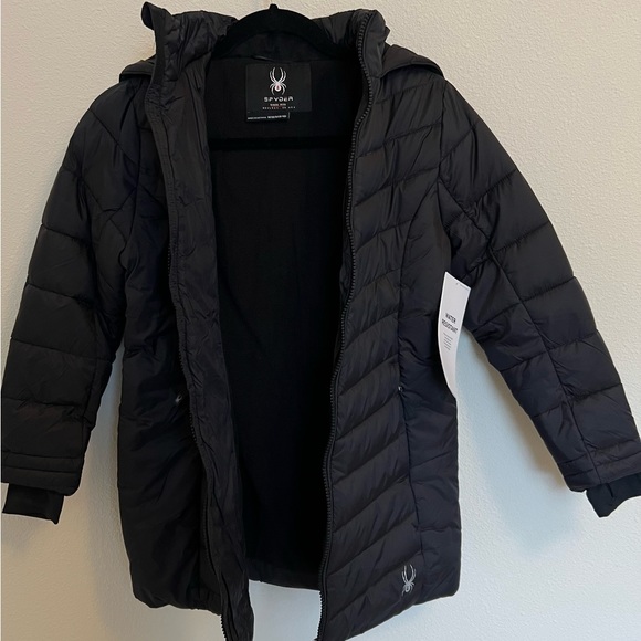 NWT Youth Spyder ThermaWEB, Water Resistant Puffer Jacket - Size M 8/10 - Picture 4 of 13